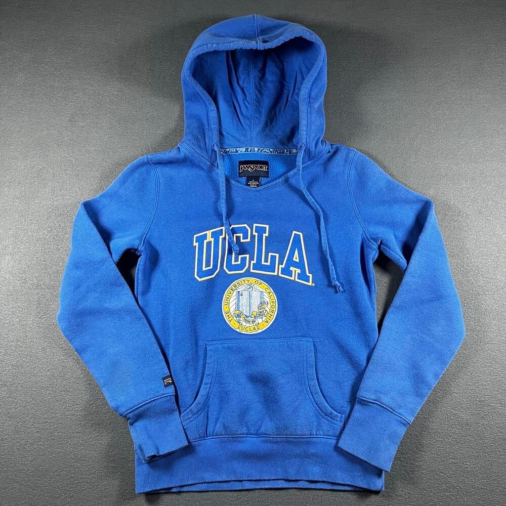 Ucla Women's Blue and Yellow Hoodie